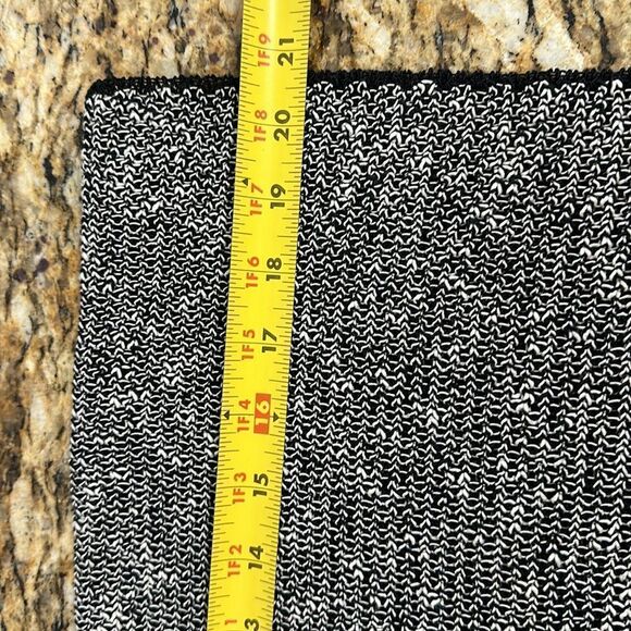 Eileen Fisher Organic Linen Blend Knit Cardigan Jacket Black White Size PS - Picture 8 of 9